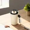 Taza de Café Personalizada con Pantalla de Temperatura Inteligente, Taza Aislada de Acero Inoxidable 304 con Asa, Taza Portátil de Alta Apariencia para Beber Directamente para Hombres y Mujeres