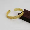 Hongxing Joias DIY Cobre Cor Dourada 24K Conserva de Cor 9.5*60mm Pulseira Oca Produto Semi-Acabado Feito à Mão B1151