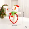 Diadema Decorativa de Papá Noel DIY Pinza de Pelo de Peluche de Reno Navideño Sombrero Navideño Creativo Adorno para el Cabello Disfraz de Fiesta