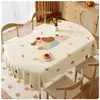 Toalha de Mesa Desenho Animado, Impermeável, à Prova de Óleo, Não Precisa Lavar, Anti-Escaldante, Toalha de Mesa Novo Estilo, Luxo Leve, Atmosfera de Alta Qualidade, Toalha de Mesa para Mesa de Centro de Casa