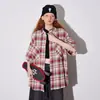 Camisa de Manga Corta a Cuadros Estilo Retro Americano para Mujer 2026 Nuevo Llegado de Verano Marca de Moda Manga Media Holgada Camisa Versátil para Pareja Moderna