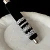 Anel de Pérola Cravejado com Diamantes Estrela de Alto Padrão para Mulheres, Estilo Francês Leve Luxo Moda Tendência Versátil