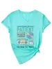 Por Favor Tenga Paciencia Radio Diversión Moda Casual Camiseta para Mujer Amazon Corte Holgado Manga Corta