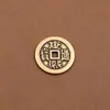 Moedas de Cinco Imperadores de cobre espessado, moedas estilo antigo, latão Shunzhi, Qianlong, Kangxi, Jiaqing, ornamentos de soleira de porta, atacado