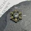 Brincos Pingente Elegantes de Floco de Neve com Diamante Vintage de Liga Acessórios de Cabelo Flor de Pérola Exquisita Capa de Celular Acessórios de Joalheria
