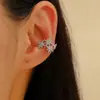 Pendientes de Estrella con Micro-Adornos Transfronterizos, Femeninos, Versátiles, Lujo Ligero, Pendientes Clip para Cartílago de la Oreja con Perforación de Estrella, Joyería de Alta Gama