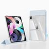 Adecuado para Apple ipad Pro de 11 pulgadas, soporte horizontal y vertical, funda transparente con ranura para lápiz, cubierta protectora air5, tipo extraíble plano