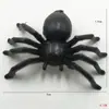 Araña de plástico de simulación de Halloween transfronteriza, araña de juguete para fiesta en bar, casa embrujada, decoración de telaraña, araña de plástico