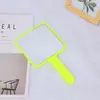 Espejo de Maquillaje de Mano al por Mayor para Uso en Casa y Dormitorio, Espejo Pequeño para Niñas y Estudiantes, Espejo Portátil con Mango para Retoques durante la Clase