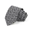 Gravata Masculina para Negócios, Banquete, Uso Casual, Gravata de Luxo, Estampa Jacquard de Seda Poliéster, Logo Bordado, Atacado Personalizado