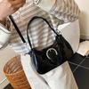 Bolsa de Ombro Casual Fashionável Estilo Coreano 2025 Nova para Mulheres, Bolsa Versátil de Alta Qualidade para Carregar na Mão e Usar no Dia a Dia