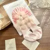 Conjunto de Chapéu e Meias para Bebê Menina, Chapéu Pulôver Fofo com Flores e Pérolas, Chapéu Protetor de Moleira para Recém-nascido