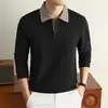 26 nuevos estilos de camisas de manga larga para hombre, camisetas de moda, tops casuales de negocios de marca blanca para hombres de mediana edad y mayores, suministro transfronterizo