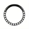 Venta Caliente Estilo Europeo y Americano Anillo de Nariz de Acero Inoxidable 316L con Anillo de Nariz de Diamante Anillo sin Costura Anillo Multifuncional Pendientes Perforación del Cuerpo Humano