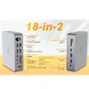 Estación de Acoplamiento Doble Tipo-C Transfronteriza Adecuada para Mac Book Estación de Acoplamiento Carga PD de 100W Hub Hub USB