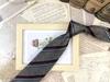 Corbata Vintage Mika Color Verde Militar Serie de Rayas Rayas de Corbata Rayas a Mano para Hombre 8CM Para Traje Negocios Casual Versátil