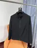 Jaqueta masculina casual esportiva D series externa alternativa à prova d'água, à prova de vento, resistente ao desgaste, para primavera e outono, elástica, simples, com gola alta