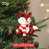 Novos enfeites de árvore de Natal, pingentes de decoração de Natal, decorações de festa, decoração de cena de homem de gengibre de alta qualidade galvanizado