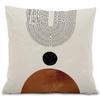 La Funda de Almohada Estampada de Lino Bohemio Más Popular de Amazon Decoración Estilo Nórdico Abstracto Venta Directa de Fábrica