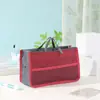 Bolsa de Maquillaje Plegable Doble Multifuncional Coreana, Gran Capacidad, Bolsa de Clasificación Engrosada, Bolso de Mano para Almacenamiento de Productos Digitales de Viaje