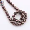 Venta al por mayor 10/12MM cuentas esféricas 32 caras pulsera accesorios de joyería coloridos color de alta temperatura cuentas de cristal multicorte