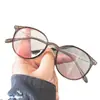 Gafas Ultra Ligeras Color Rubor para Mujer, Esenciales para un Look sin Maquillaje, Se Pueden Adaptar con Lentes Graduados, Montura Redonda, Hacen que los Rostros Grandes Parezcan Más Delgados