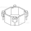 Base 045 Base 10X10 Base de Anillo Magnético Base de Inductor Base 045 Base Base