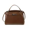 Bolsa Kelly da Moda Transfronteiriça para Mulheres, Nova Bolsa de Ombro Transversal Simples e Estilosa para Trabalho e Deslocamento, Pequena Bolsa Quadrada