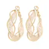 Exclusivos Transfronterizos Más Vendidos Pendientes Redondos de Malla con Línea de Hilo Estilo Retro Hong Kong para Mujer, Lujo Ligero de Alta Gama, Venta Directa del Fabricante