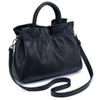 Nuevo bolso de mano de piel de vaca de moda europea y americana para mujer, bolso de hombro plisado de piel auténtica de nicho para mujer, bolso de mensajero de gran capacidad