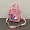 Bolso de Mano EVA Bolsa de Playa con Agujeros Dibujos Animados Nuevo E-commerce Transfronterizo DIY Creativo Almacenamiento Impermeable Bolsa Cuadrada Pequeña Bolso Cruzado