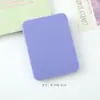 Espelho de Maquiagem Simples e Estiloso em Cores Doces, Conjunto Portátil de Espelho com Tampa Flip e Pente, Espelho de Maquiagem para Viagem e Uso ao Ar Livre
