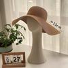 Chapéu de Palha com Aba Extra Grande, Chapéu de Praia à Beira-Mar, Chapéu de Verão com Proteção Solar, Chapéu de Palha Feminino para Viagem ao Ar Livre e Férias