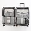 Bolsa de armazenamento para viagem estilo europeu transfronteiriça catiônica portátil organizadora grande capacidade conjunto de 7 peças à prova d'água venda quente
