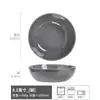 Tazón Abierto Estilo Retro Tazón de Cerámica Gris Venta al por Mayor en Stock Tazón Redondo Tazón para Platos del Hogar Tazón para Ensaladas Vajilla Tazón para Sopa y Fideos