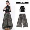Ropa de hip-hop para niñas de jazz, atuendos de baile modernos y geniales para espectáculos infantiles, disfraces de moda para actuaciones callejeras de niñas