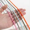 Cordón de cera coreano de 3.0 mm, cuerda de cera de poliéster con patrón de serpiente multicolor, material de tejido hecho a mano para pulseras y collares, resistente al desgaste