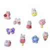 Super Mini Resina DIY Joyería Accesorios para el Cabello Hecho a Mano Material de Pegamento de Crema Funda para Teléfono Móvil Parche para Pasador Serie de Conejitos Lindos