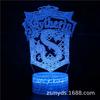 Lámpara de Mesa 3D Serie Harry Potter Luz LED Regalo, Luz Nocturna Visual Tridimensional Colorida con Proyección de Luz Ajustable Magia