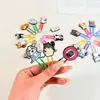 Clipes de papel de borracha macia em PVC de gato e cachorro de desenho animado fofo, material de papelaria criativo para estudantes, clipes de fichário coloridos, marcadores de página para escritório e documentos