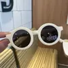 Novos Óculos de Sol de Silicone Estilo Coreano para Crianças Armação Redonda Simples Armação Fosca Óculos de Sol Polarizados Fofos Cor Macaron para Bebê