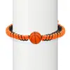 Pulseiras Estilo Esportivo Temáticas de Bola - Pulseiras Ajustáveis Feitas à Mão com Nó de Diamante de Futebol e Basquete - Atacado Transfronteiriço