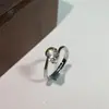 Novo Anel Versátil Clássico Solitário de Zircônia Versão Coreana Mais Vendido Proposta Seis Garras Quilate Anel Aberto Ajustável