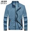 JEEP SPIRIT verano casual moda para hombre cuello alto abrigo delgado para hombre 5201