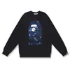 Sudadera Camuflada de Marca de Moda Transfronteriza de Comercio Exterior para Hombre Otoño e Invierno Manga Larga Estampado de Letras Holgada Cuello Redondo Pulóver Top Casual