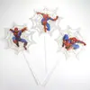 Decoración de Pastel Feliz Cumpleaños Spider-Man Inserto Festivo Telaraña Tarjeta Héroe Mesa de Postres Tarjeta de Fiesta