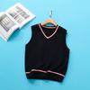 Chaleco de Punto para Niños ZhongDa Primavera y Otoño Nuevo Suéter de Punto para Llevar Puesto Chaleco de Hombro de Invierno para Niños Uniforme Escolar Chaleco de Uniforme de Clase