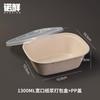 Caja Personalizable para Ensalada de Comida Ligera, Caja Desechable de Pulpa de Papel, Lonchera Biodegradable, Caja para Llevar, Lonchera Fitness y Respetuosa con el Medio Ambiente