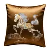 Almofada Bordada do Ano do Cavalo, Almofada Novo Estilo Chinês, Almofada para Sofá de Sala, Almofada de Encosto de Luxo de Alta Qualidade, Almofada Grande para Cabeceira