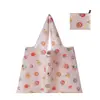 Bolsa de Compras Plegable, Nueva de Gran Capacidad, Bolsa Plegable Ecológica en Stock, Bolsa de Tote de Almacenamiento Plegable Portátil Impresa Creativa